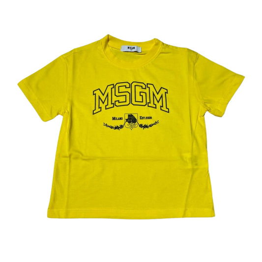 T-shirt girocollo a maniche corte con logo frontale S4MSJBTH277