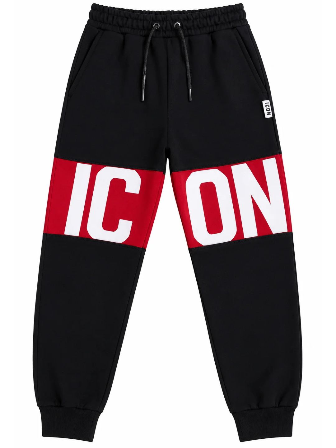 Pantaloni tuta da ragazzo con maxi banda loggata a contrasto colore IBSP001377