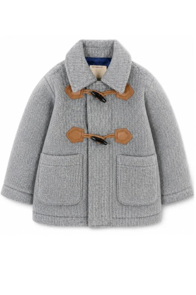 Cappotto da neonato e bambino con chiusura frontale con alamari a contrasto colore TIA26047CP
