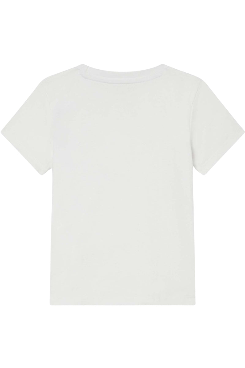 T-shirt da neonato e bambino con orsacchiotto ricamato a sinistra N6RI25I3Z14