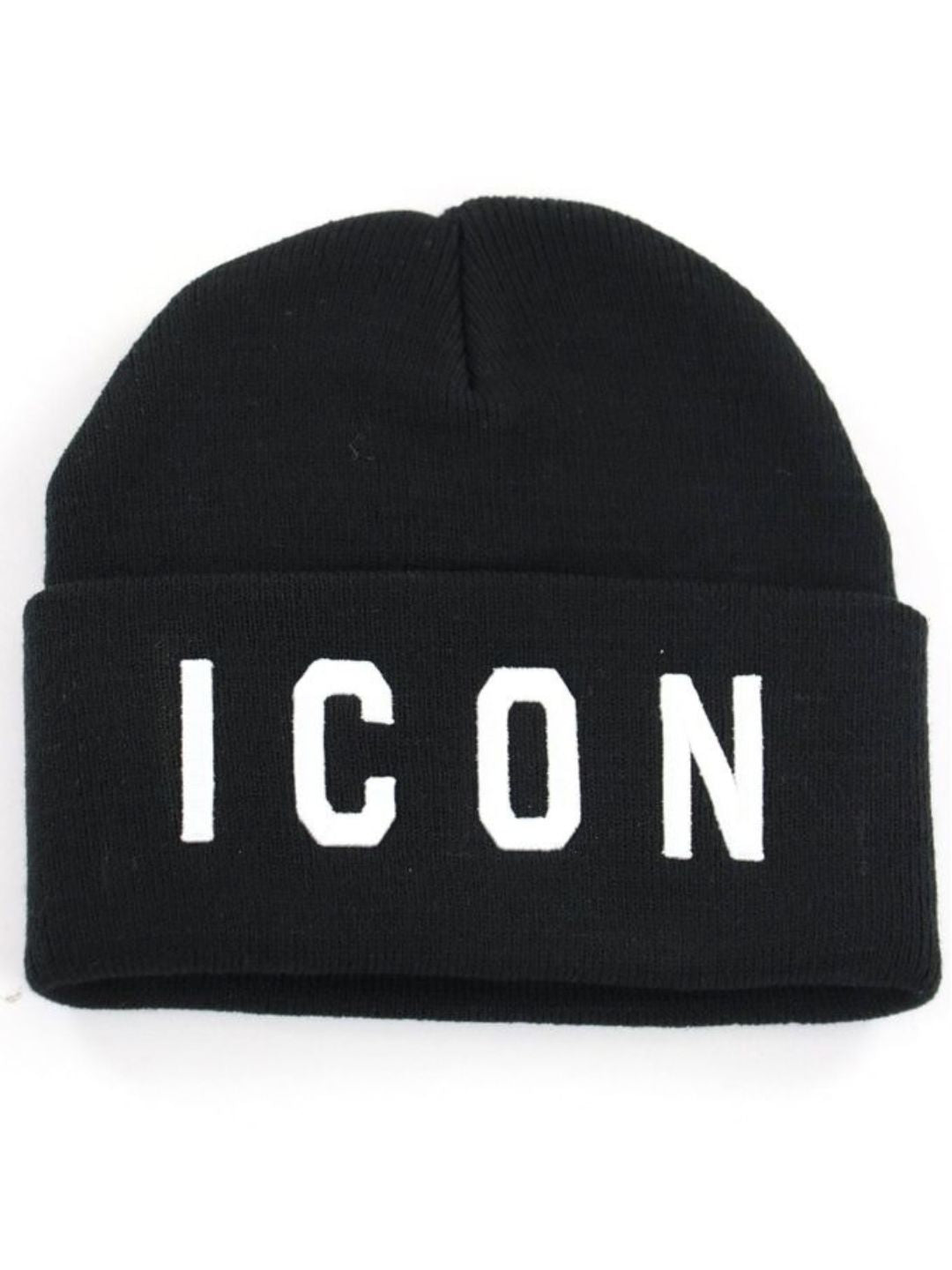 Cappello beanie da ragazzo con maxi logo lettering a contrasto IJXAC001334