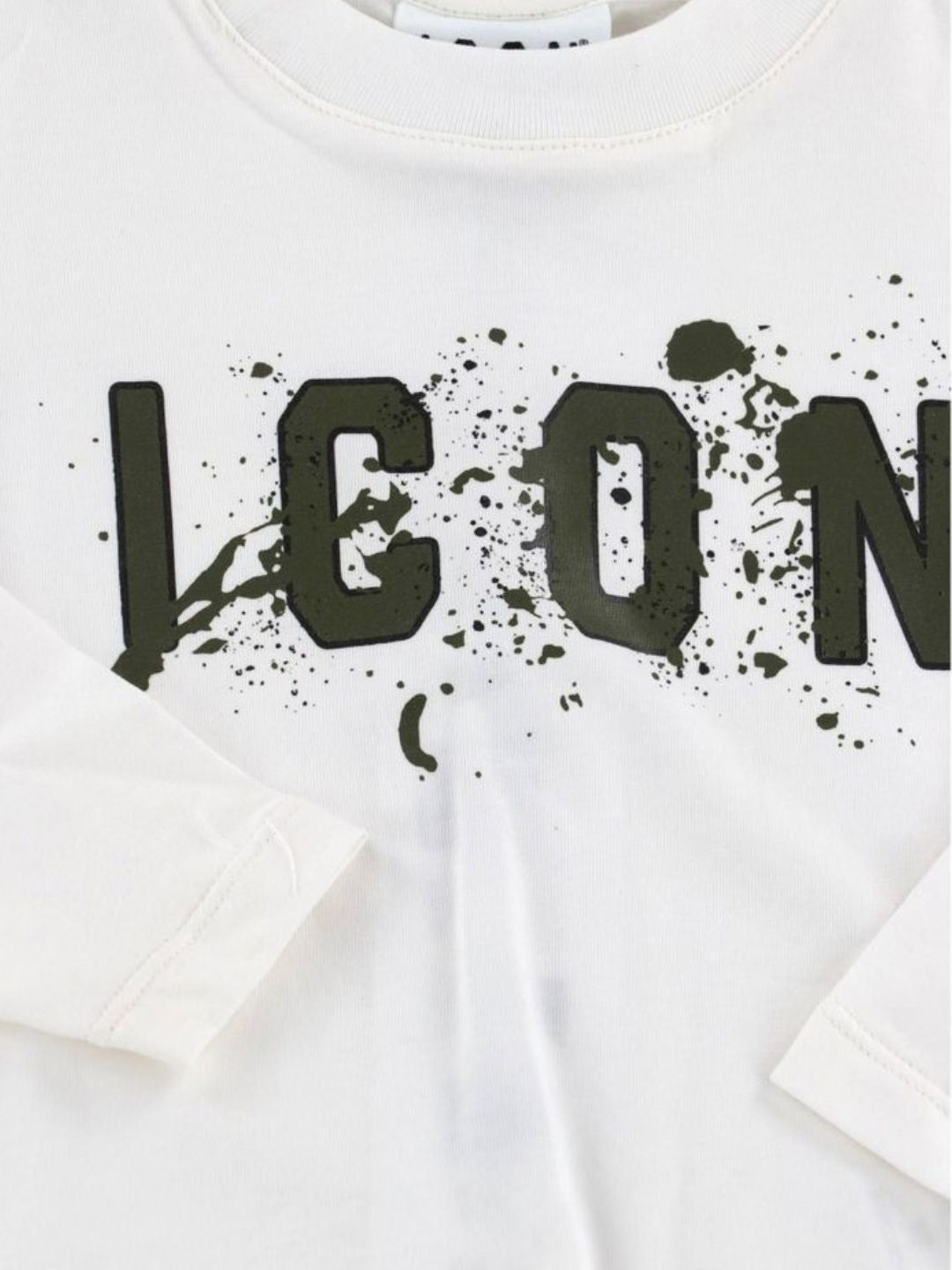 Maglia da bambino con logo e schizzi sulla parte frontale INBKL001465
