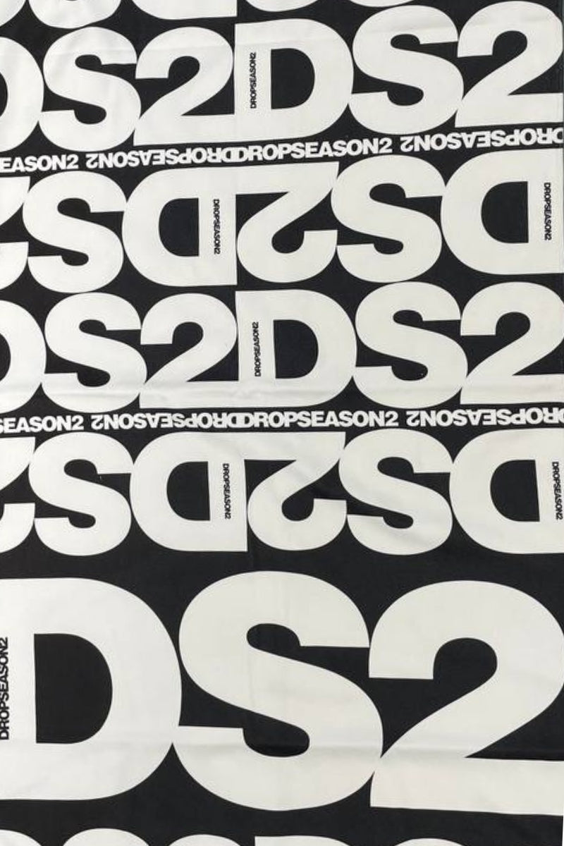 Telo mare da ragazzo e ragazza con stampa multi logo all over SS26B29