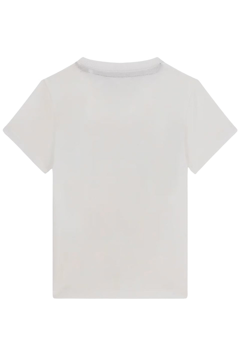 T-shirt da neonato e bambino in puro cotone con maxi stampa orsacchiotto N6GI04K8HM4