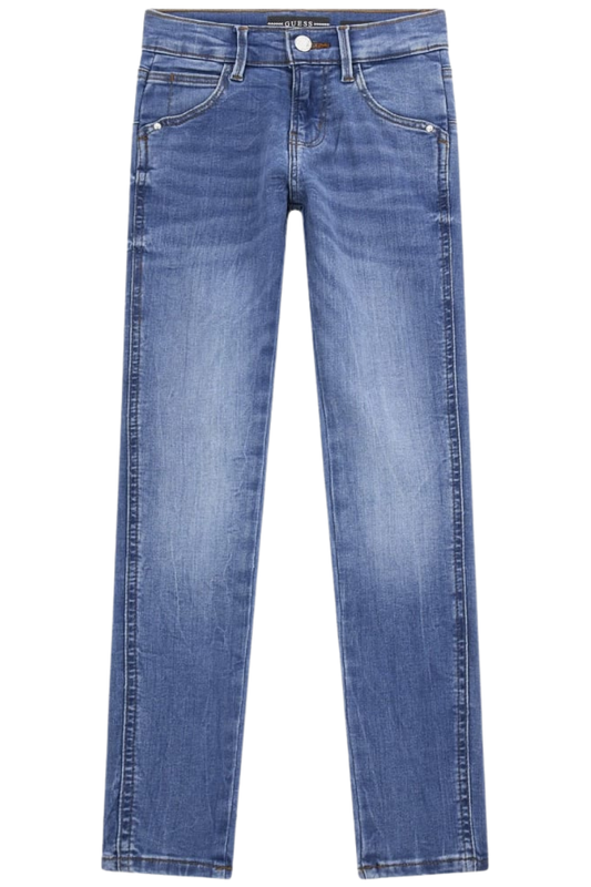 Jeans da ragazza in misto cotone con vestibilità skinny J3YA16D4CA0