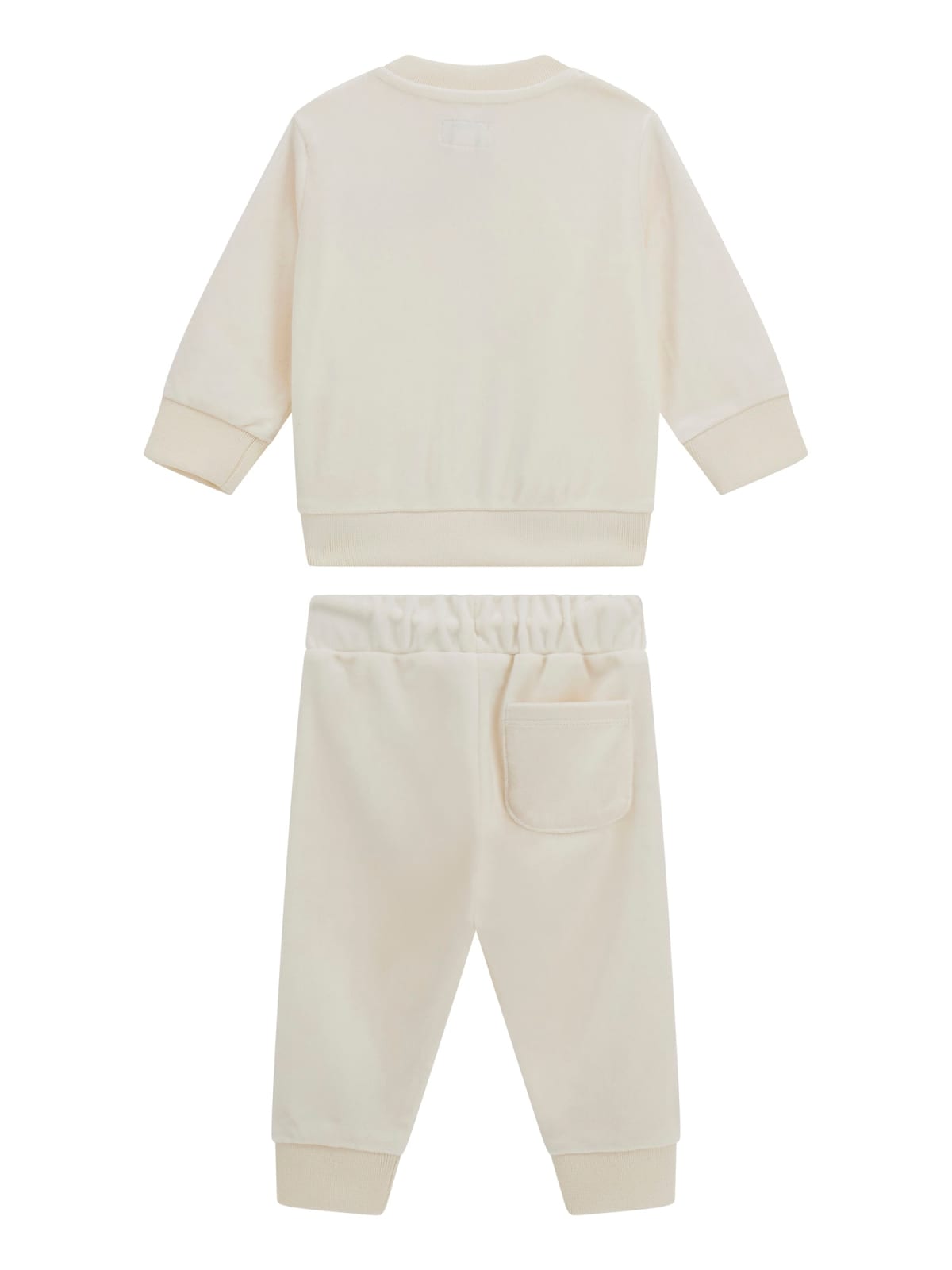 Tuta da neonata due pezzi con fantasia stelle sui bordi A5BG06K0232