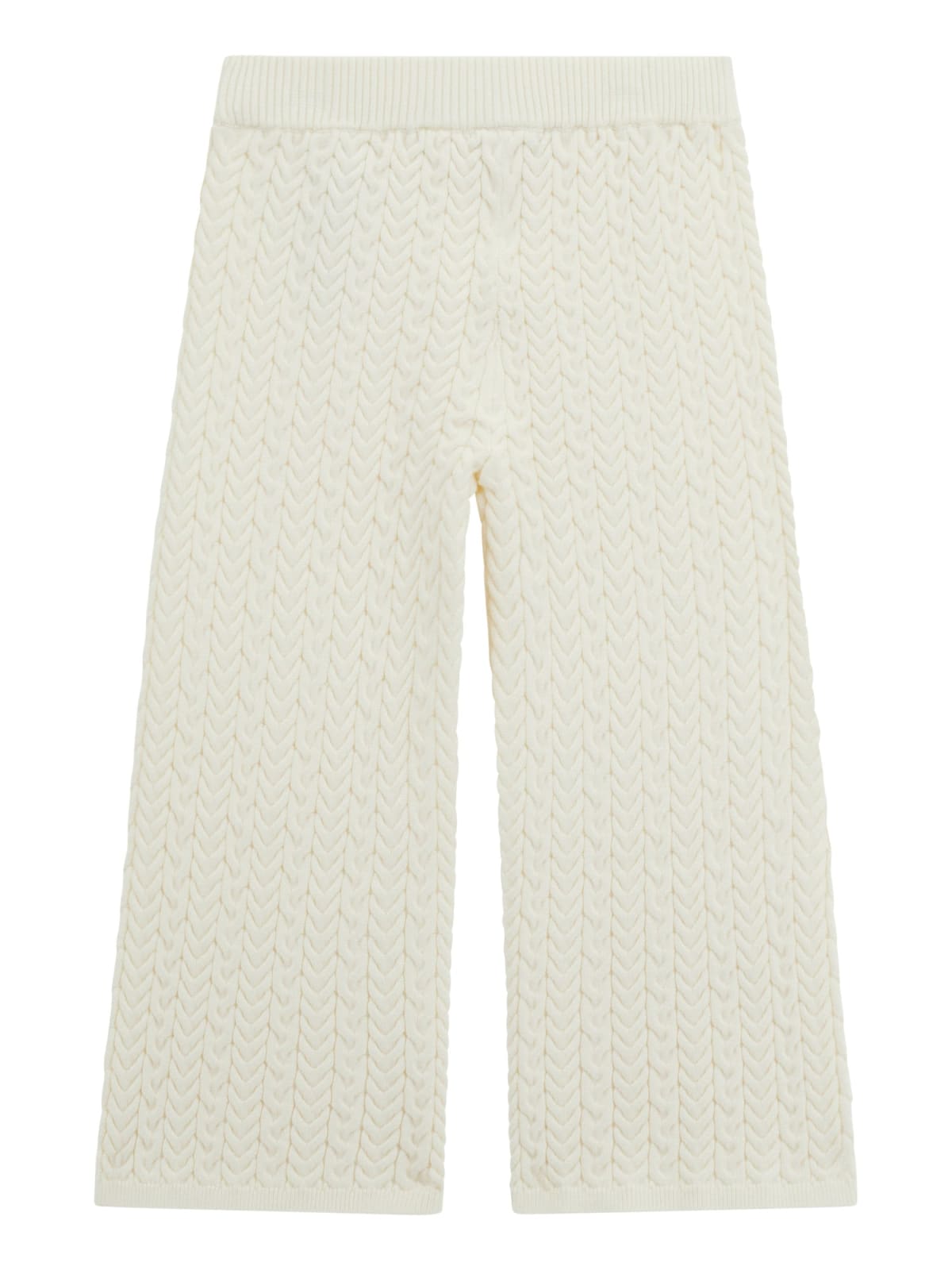 Pantaloni da bambina in maglia misto viscosa lavorato a trecce K5YB02Z3OI0