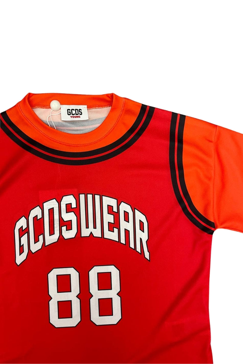 T-shirt da ragazzo in tessuto tecnico acetato sportivo C1BJQC706J338