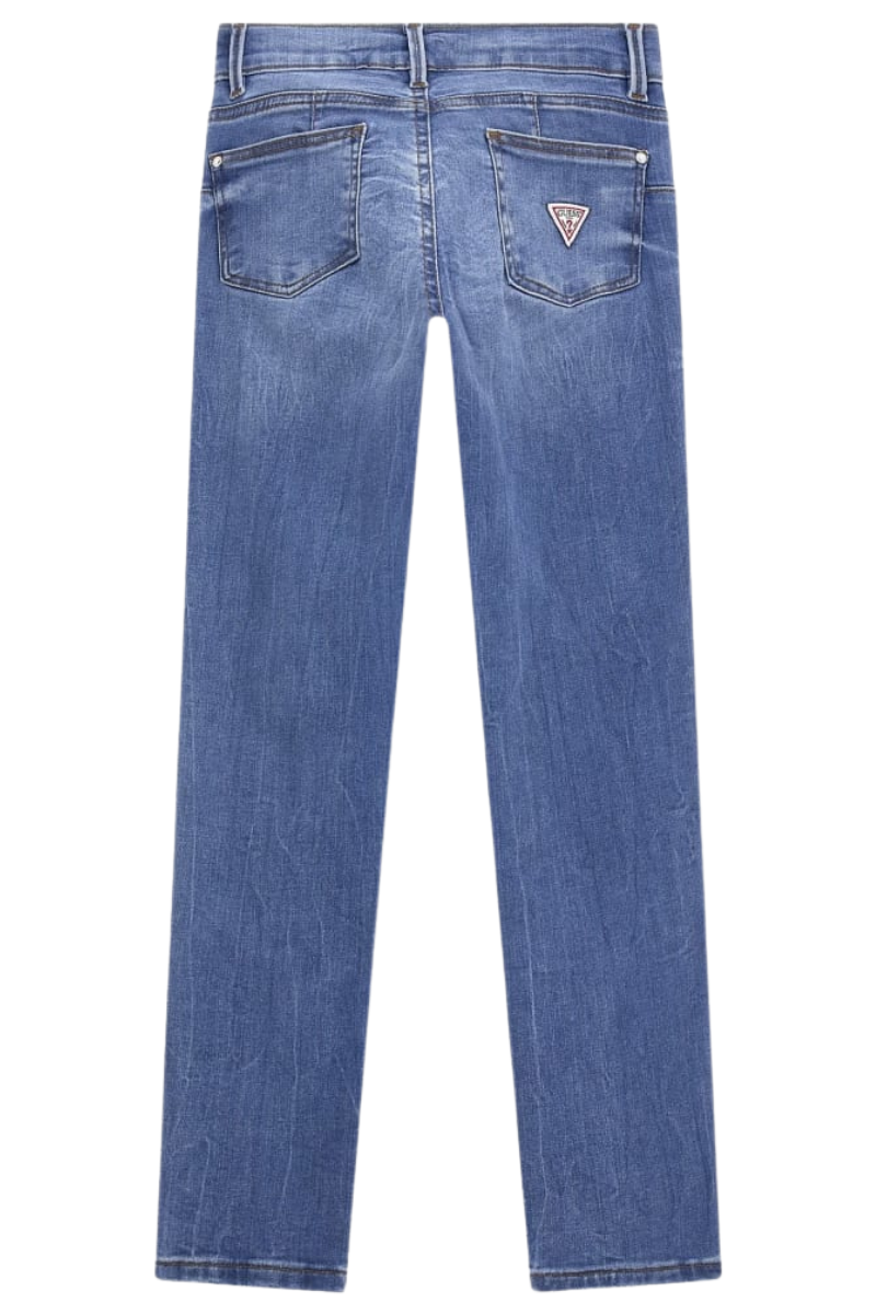 Jeans da ragazza in misto cotone con vestibilità skinny J3YA16D4CA0