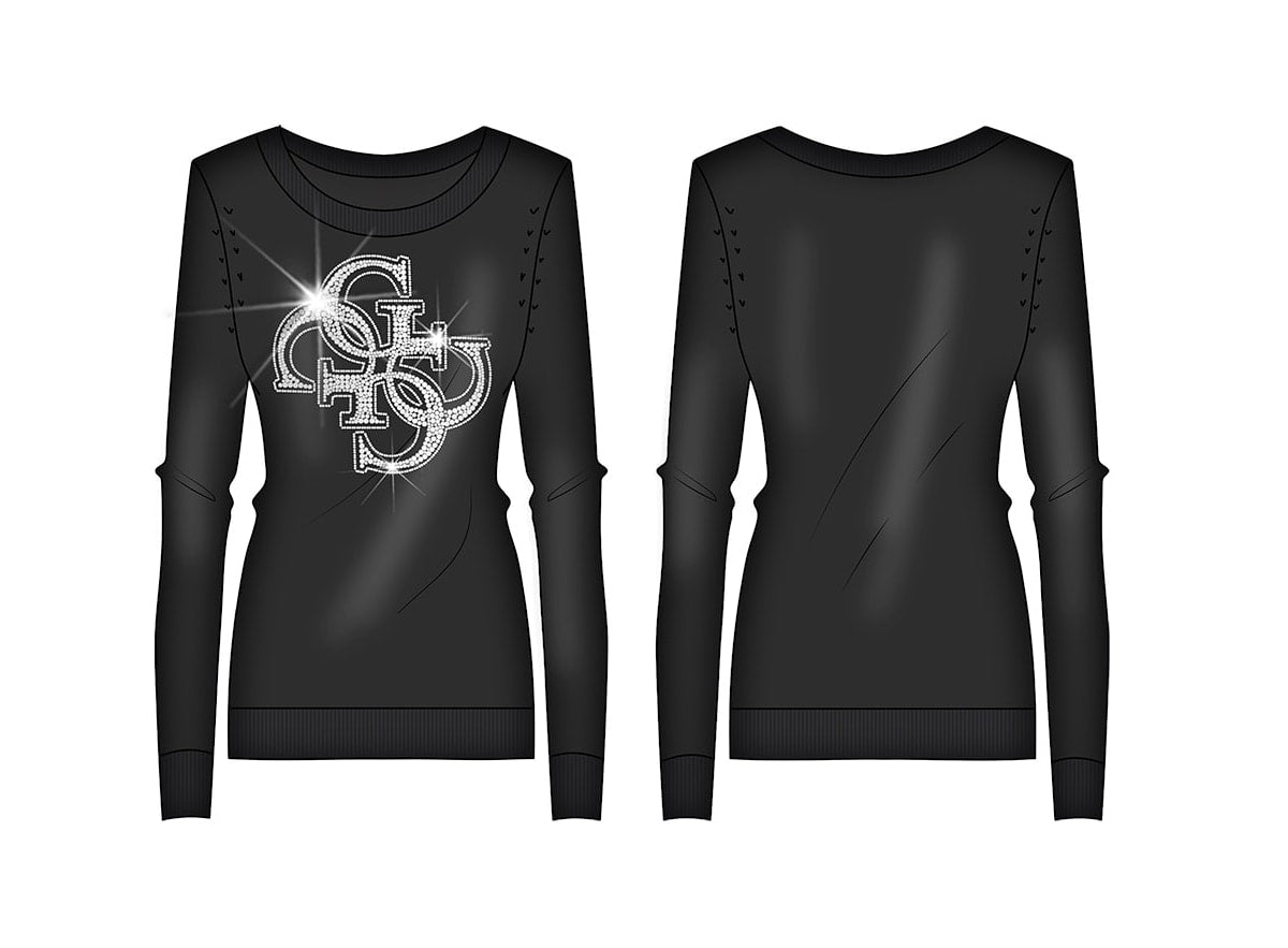 Maglione da ragazza con maxi logo 4G sul davanti J5YR01Z3FP0