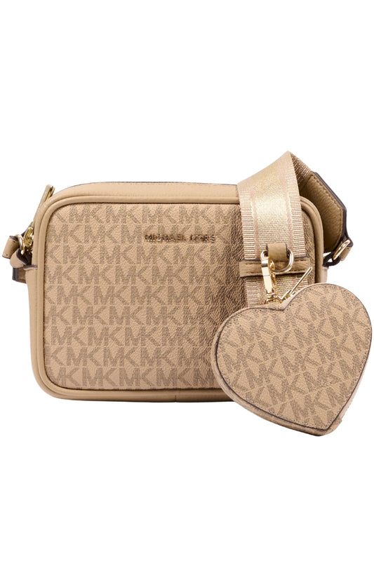 Borsa a tracolla da ragazza in ecopelle con stampa logo monogram all over R30648/215