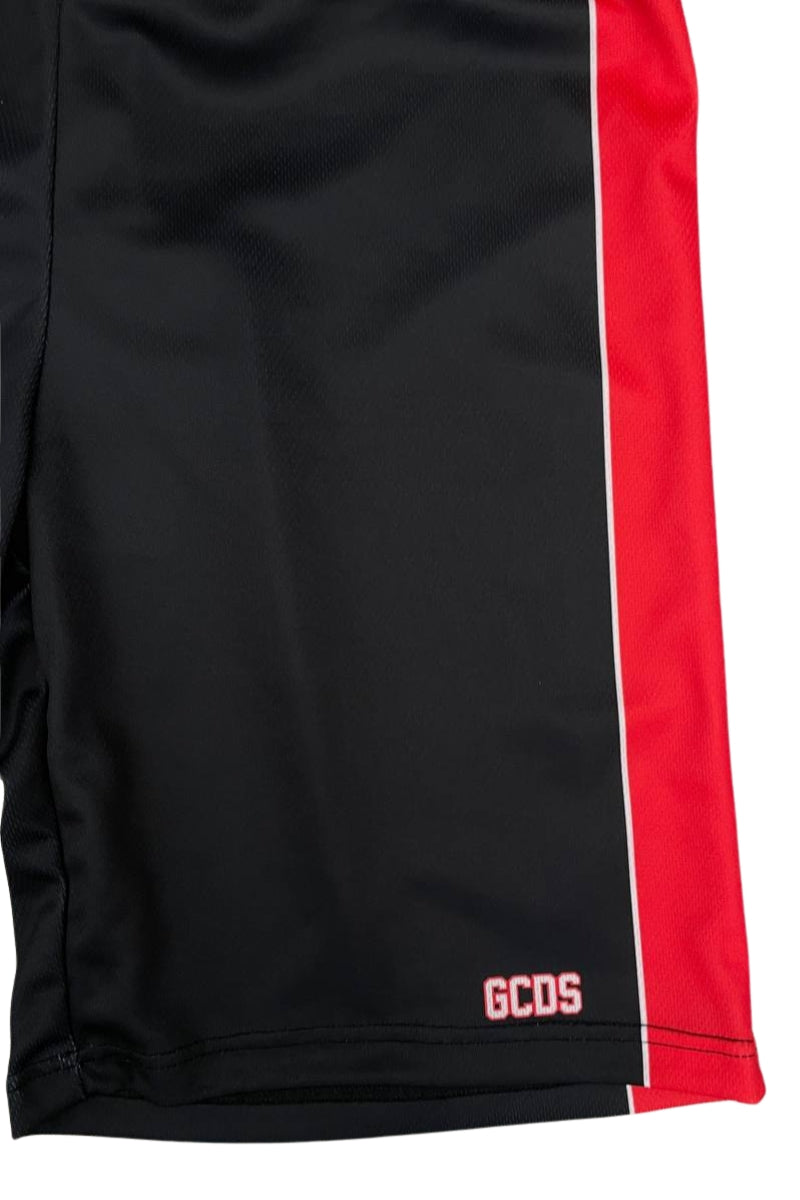 Bermuda da ragazzo in tessuto tecnico acetato sportivo C1BJQL707J338