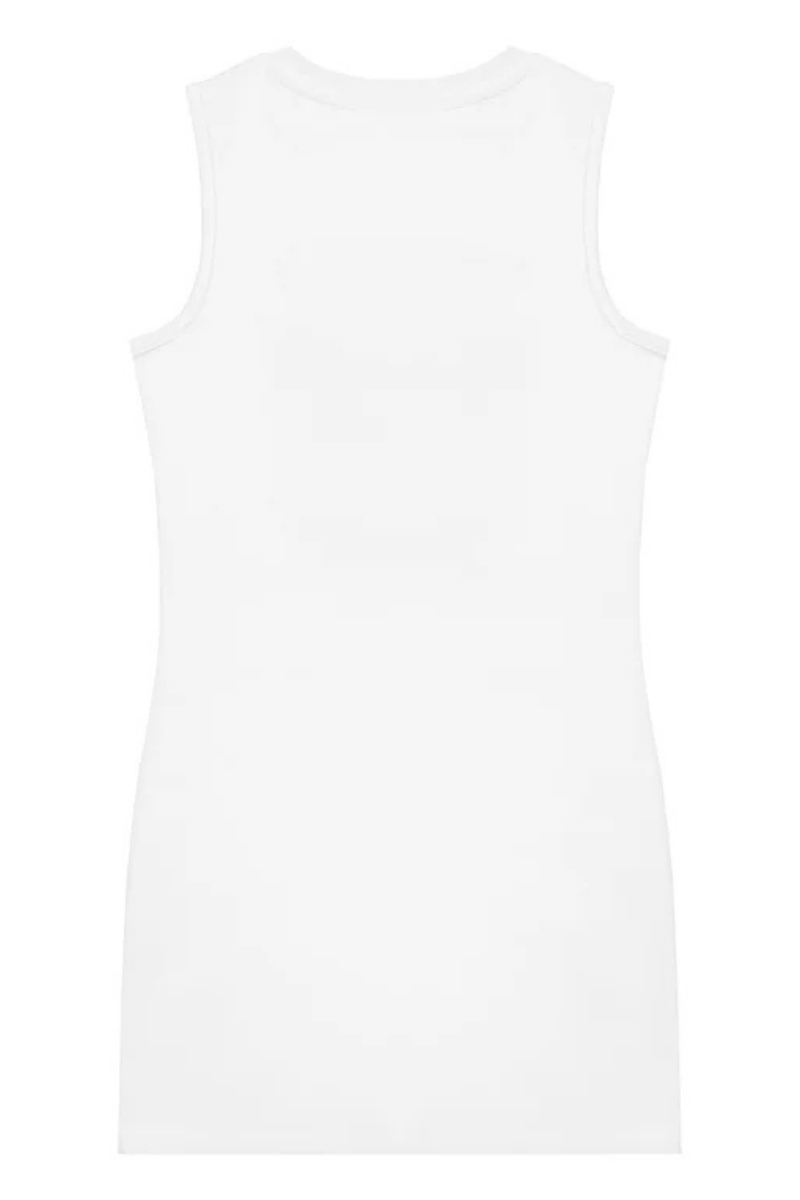 Abito smanicato da ragazza con maxi triangolo loggato con glitter J4RK38KA6W4
