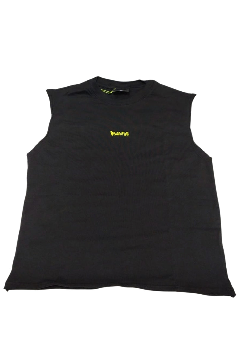 Canotta da ragazzo con mini logo lettering stampato a contrasto colore sul davanti 26EDK58841