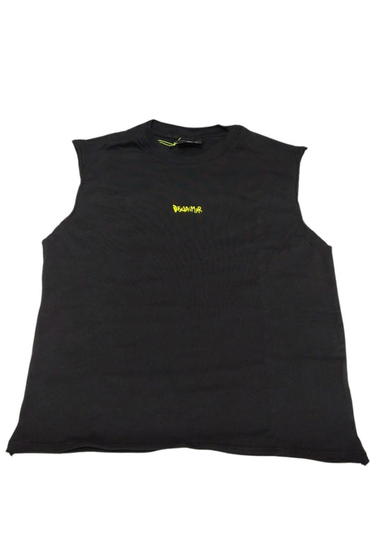 Canotta da ragazzo con mini logo lettering stampato a contrasto colore sul davanti 26EDK58841