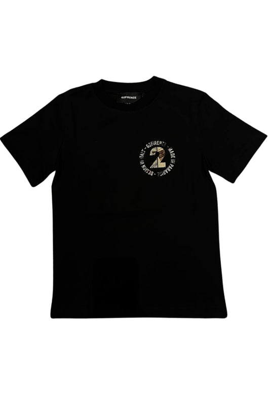 T-shirt da ragazzo NEWS con maxi stampa loggata sul retro
