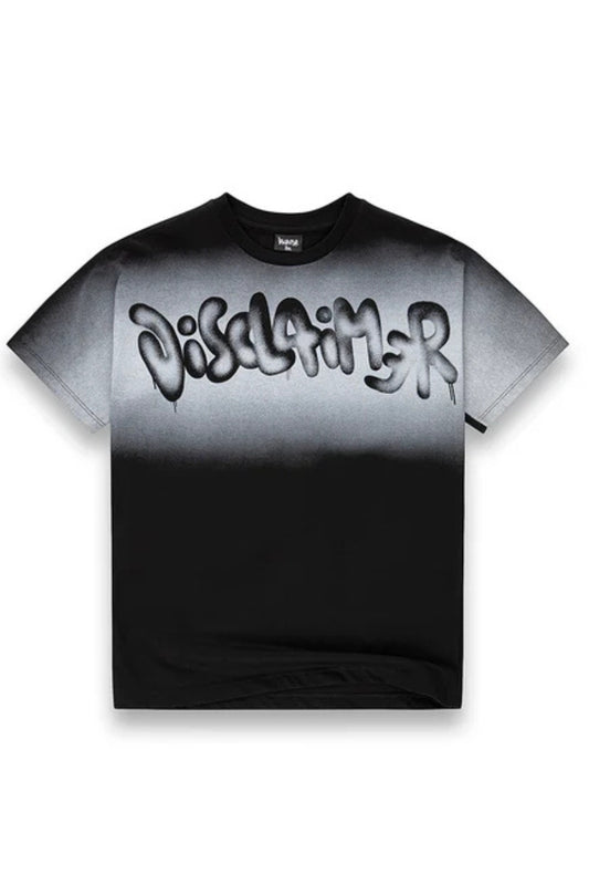 T-shirt girocollo da ragazzo in cotone con maxi logo lettering effetto vernice spray 26EDK58815