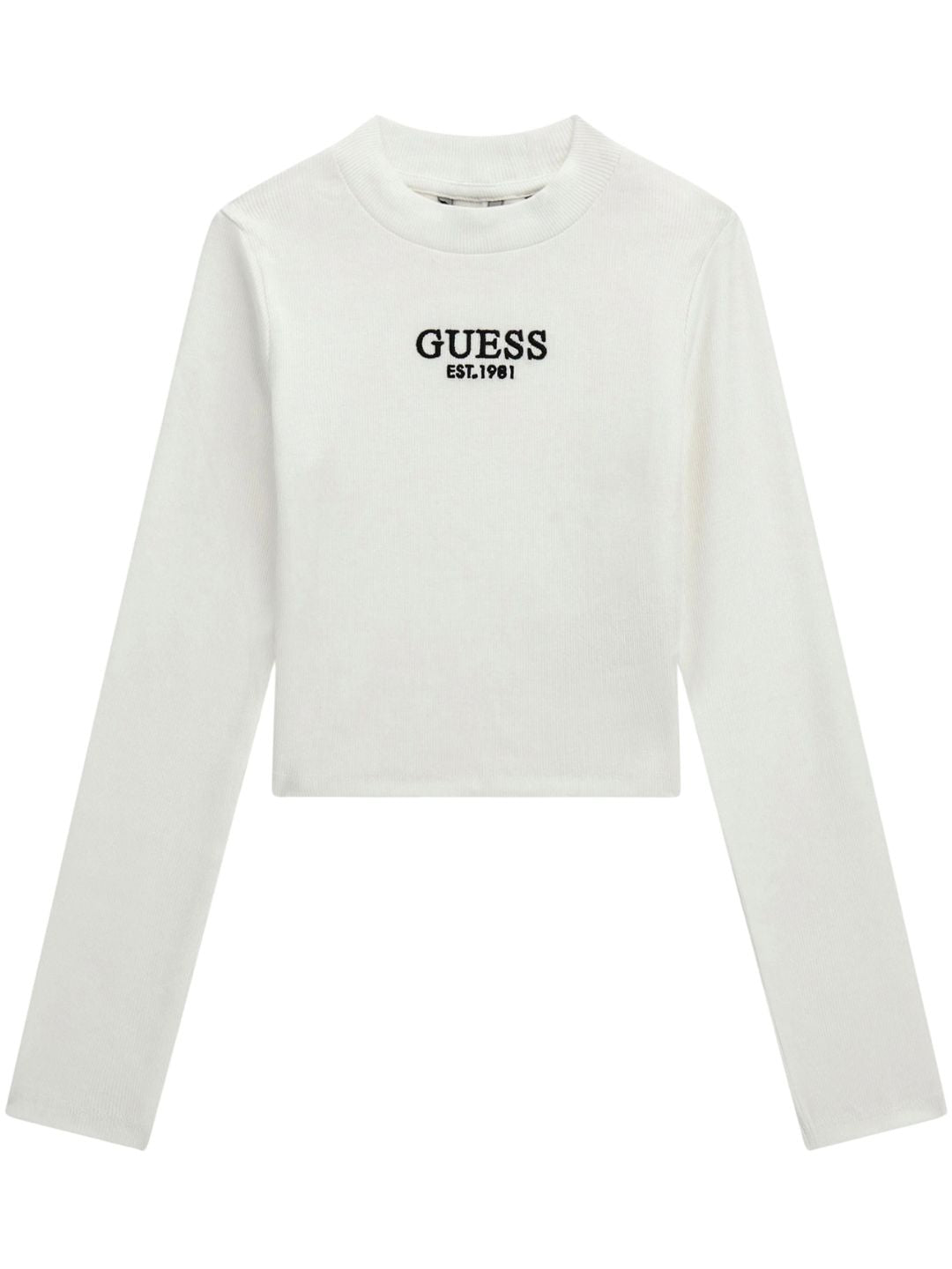 Maglia lupetto da ragazza con logo lettering ricamato sul davanti J4YI49KBZP4