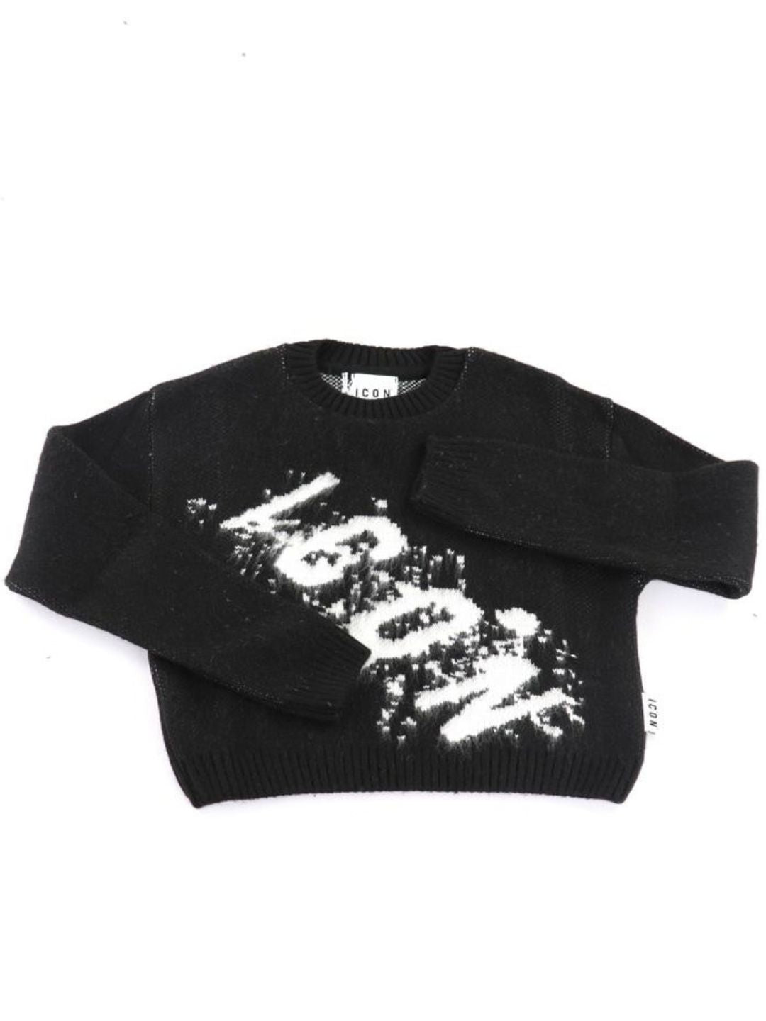 Maglione da ragazzo con maxi logo lettering trasversale a contrasto  IGSM001520
