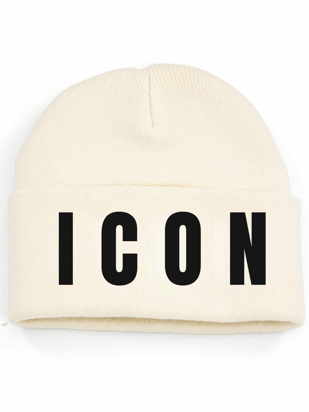 Cappello beanie da ragazzo con maxi logo lettering a contrasto IJXAC001334