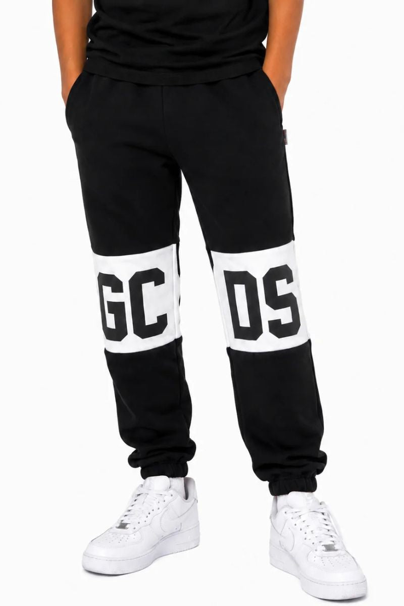 Pantaloni tuta da bambino con maxi banda loggata a contrasto colore (Taglia 4 anni) Z0UJQI588F004