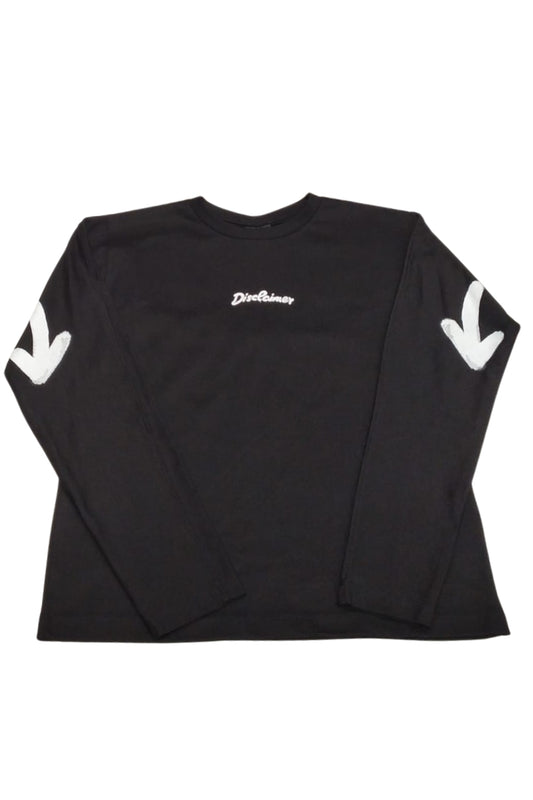 Maglia girocollo da ragazzo in cotone con stampa logo lettering a contrasto sul retro 25IDK58710