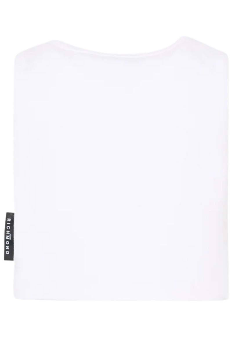 Canotta cropped da ragazza in jersey di cotone RGP26172CN