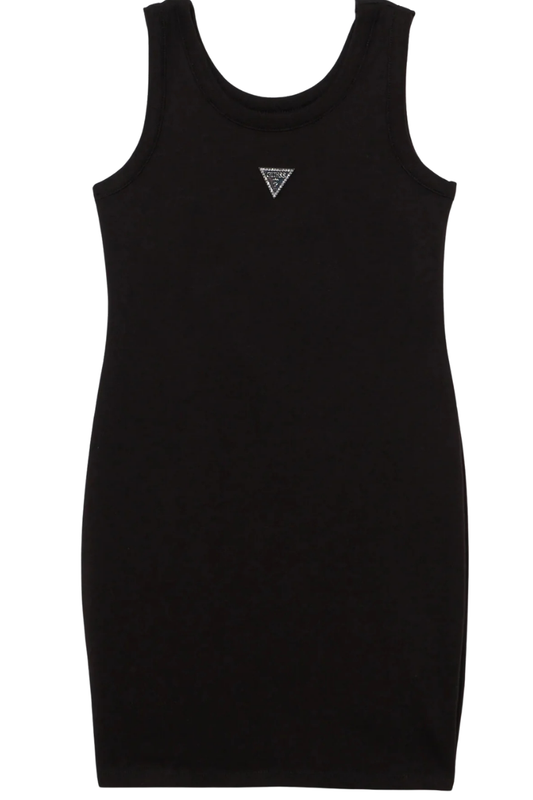 Abito da ragazza in jersey di cotone smanicato modello midi J6GK30J1314