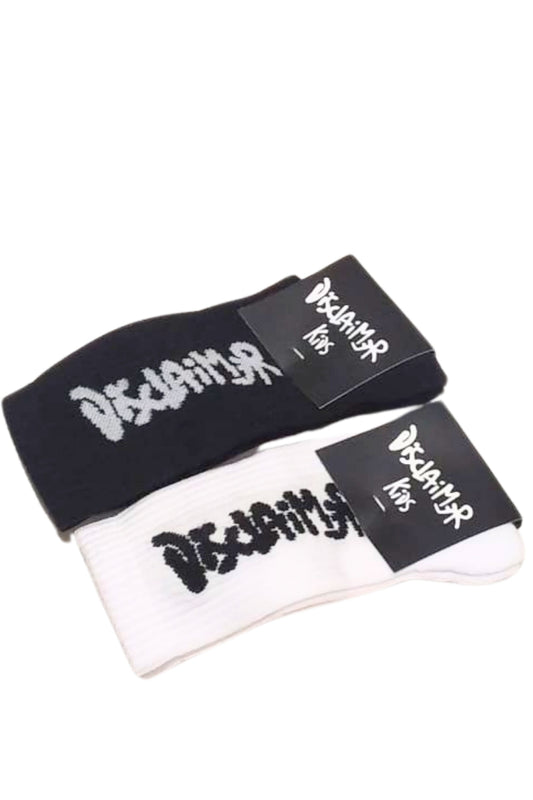 Calze in spugna di cotone da ragazzo e ragazza con logo lettering a contrasto 26EDK54160