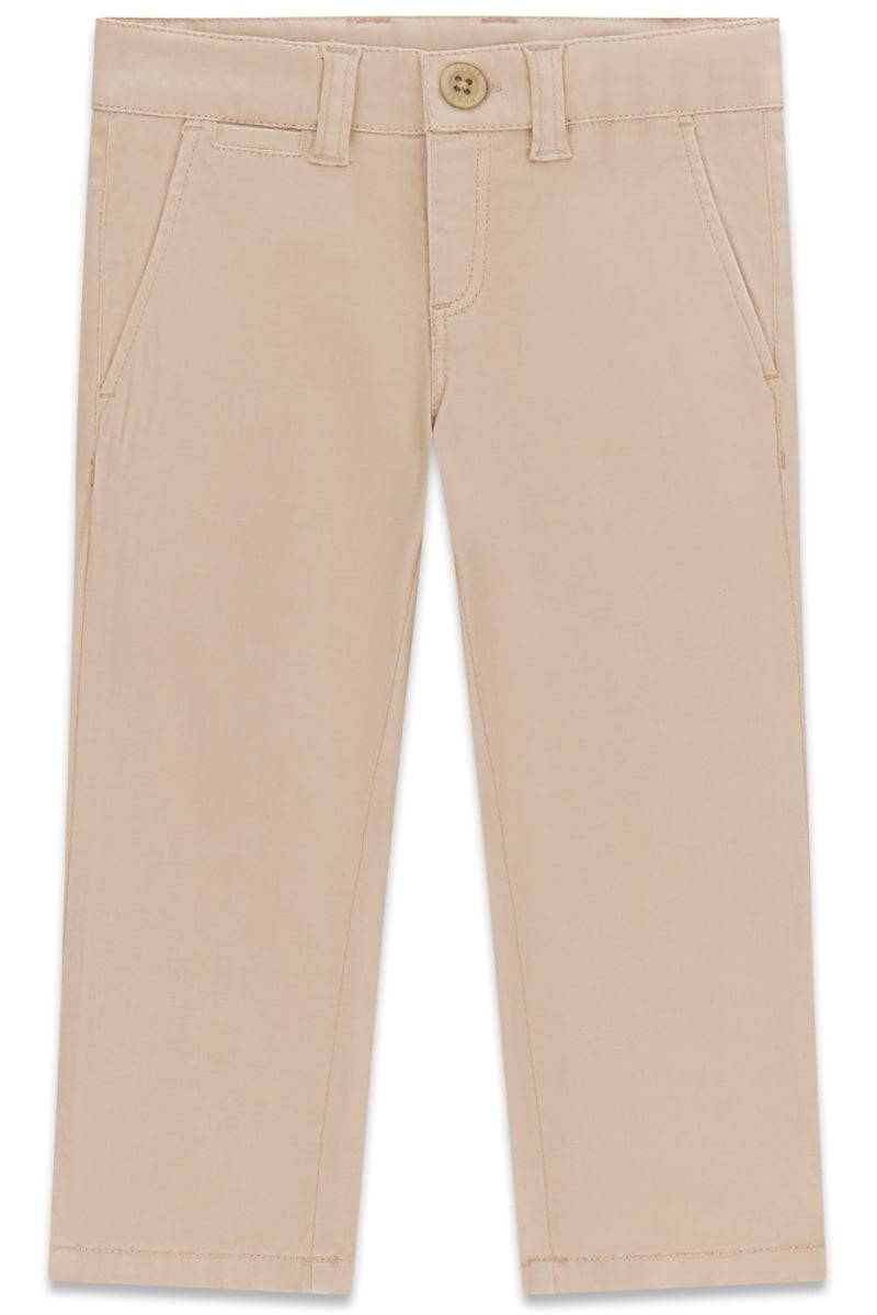 Pantaloni da bambino in cotone con logo lettering ricamato sul retro (6 e 7 anni) N6RB02WF7H0