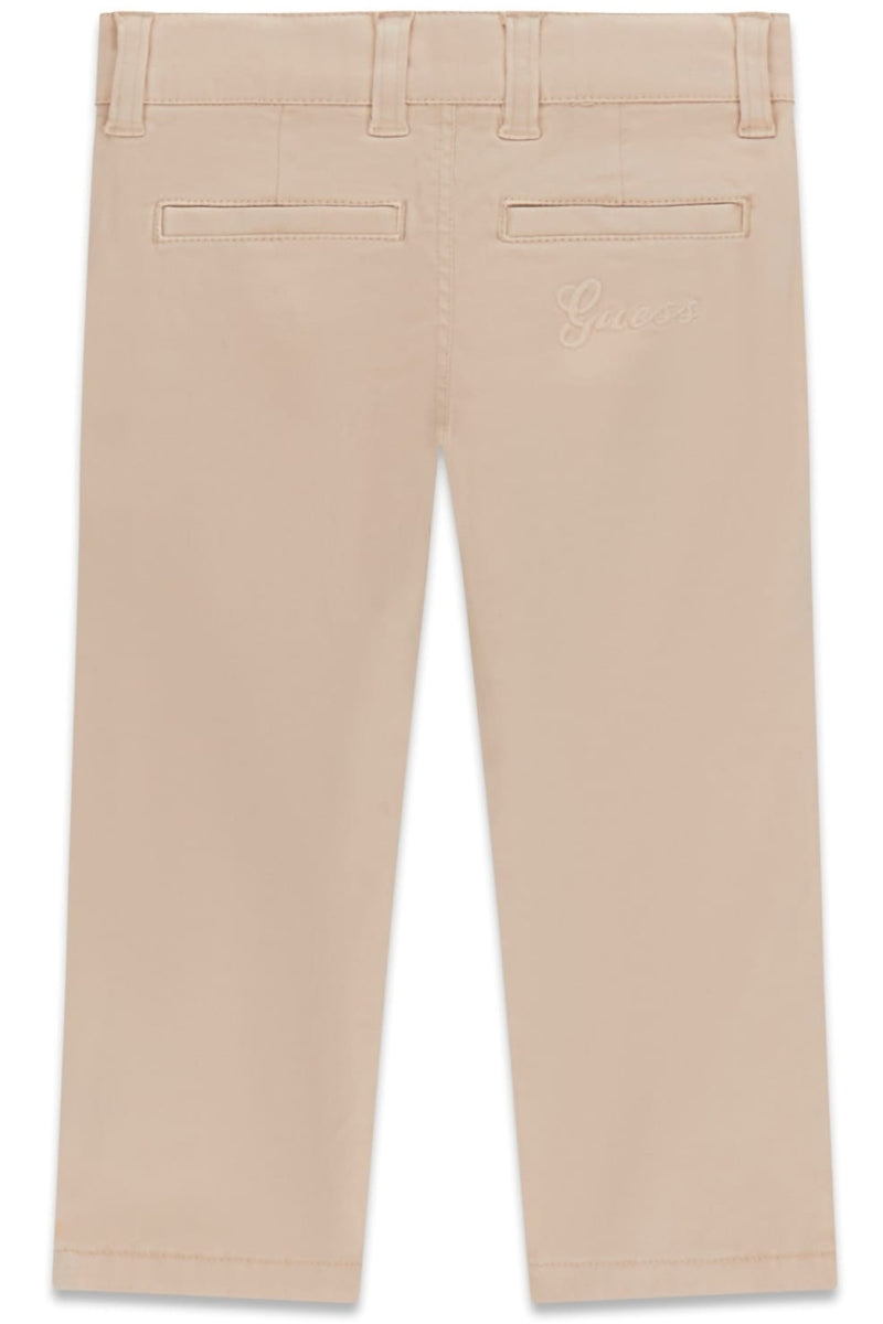 Pantaloni da bambino in cotone con logo lettering ricamato sul retro (6 e 7 anni) N6RB02WF7H0