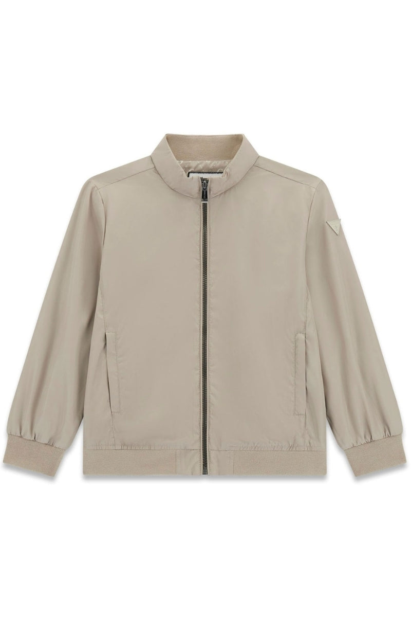 Giacca da ragazzo in tessuto impermeabile con inserti elasticizzati L6RL06WH762