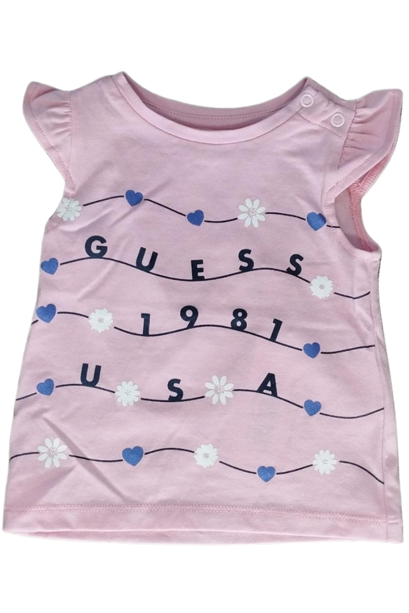 T-shirt da bambina in cotone con ruches (6 e 7 anni) K6GI01K6YW4