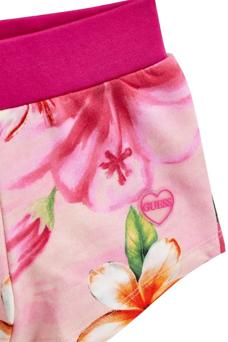 Completo due pezzi da neonata con dettagli stampa floreale A6GG01K6YW4