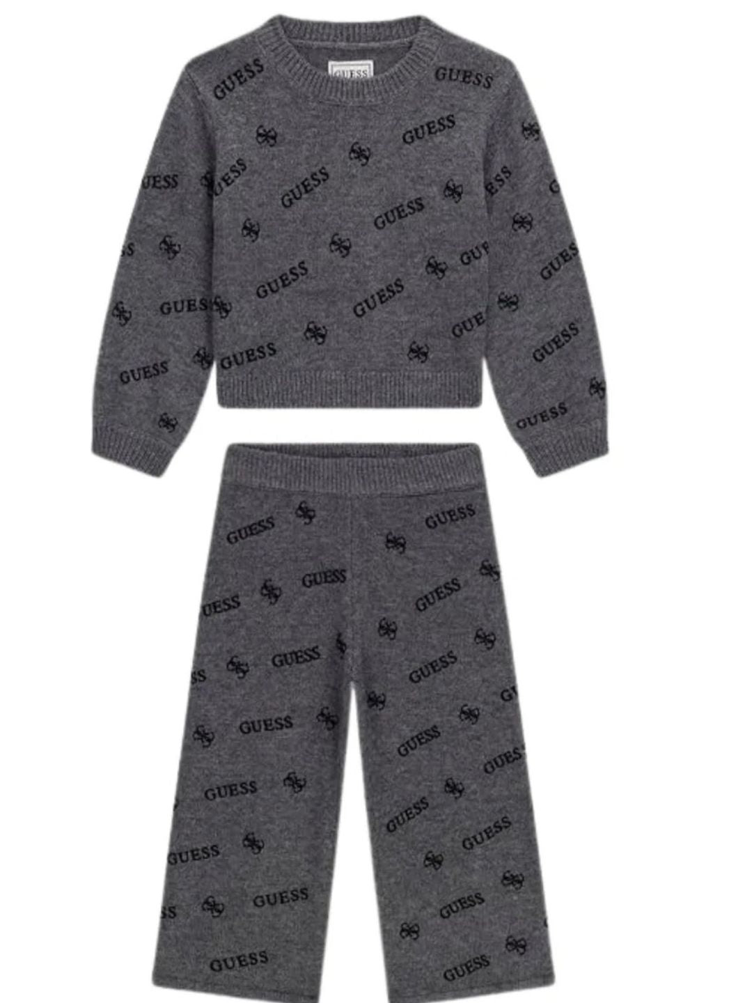 Completo da bambina due pezzi con logo all over K6BG01Z1289