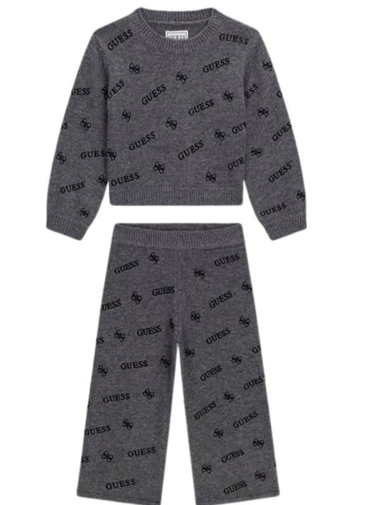Completo da bambina due pezzi con logo all over K6BG01Z1289