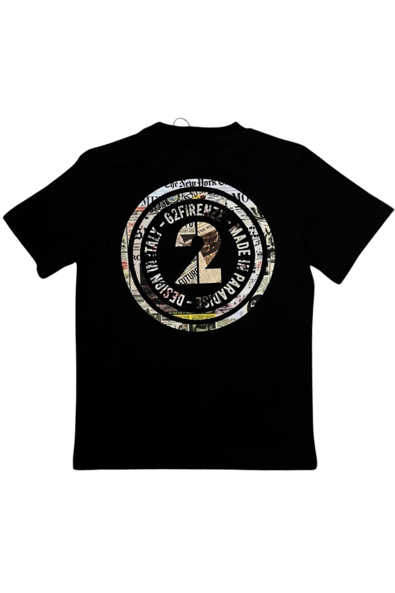 T-shirt da ragazzo NEWS con maxi stampa loggata sul retro