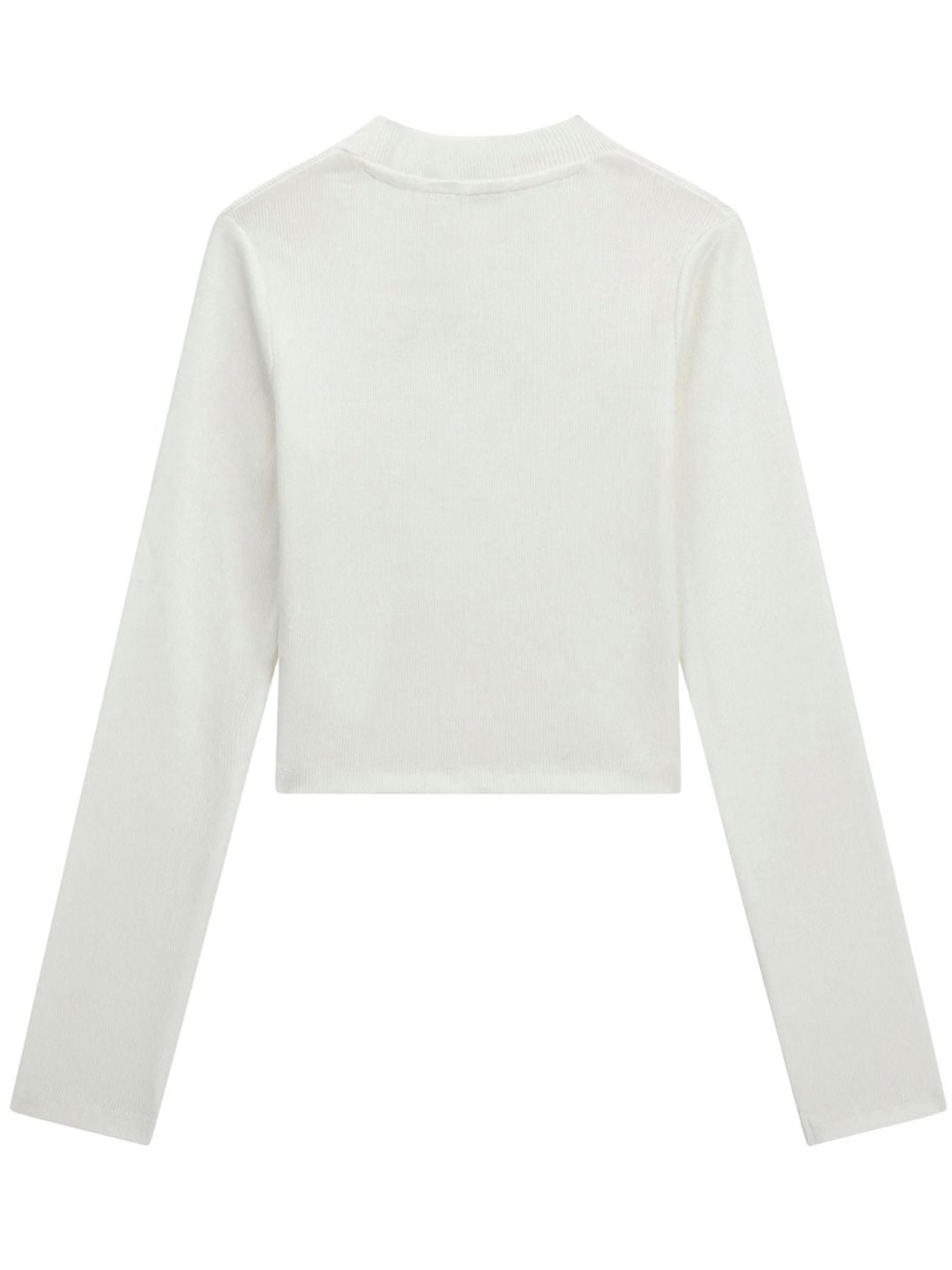 Maglia lupetto da ragazza con logo lettering ricamato sul davanti J4YI49KBZP4
