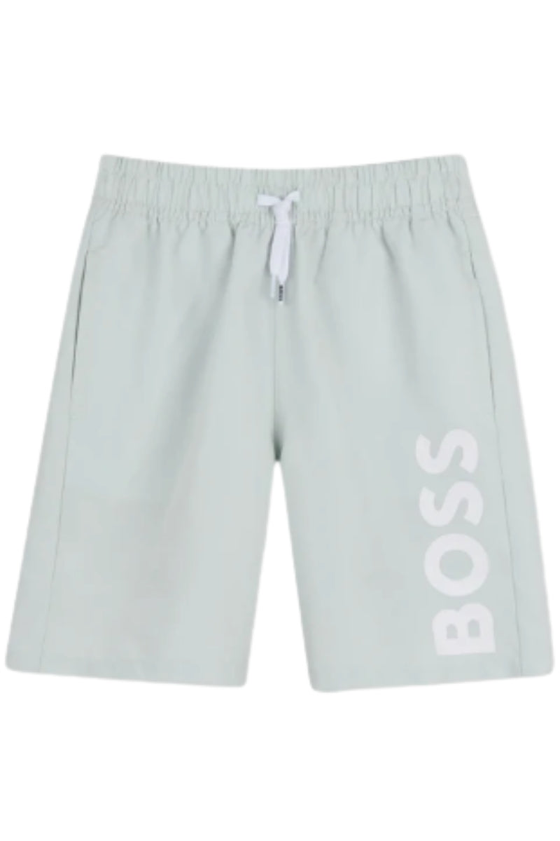 Costume da bagno da neonato e bambino modello boxer con logo lettering J53172/73K