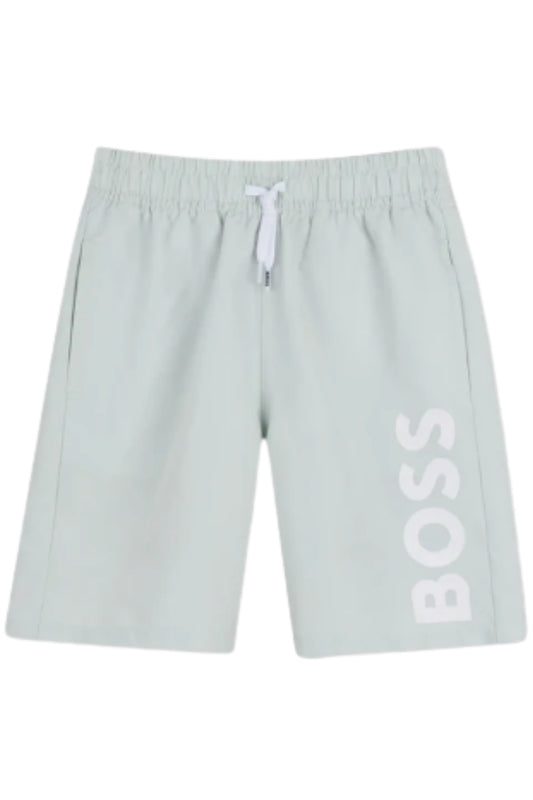 Costume da bagno da neonato e bambino modello boxer con logo lettering J53172/73K