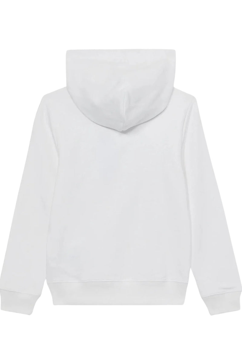 Felpa da bambino e ragazzo con cappuccio e logo lettering a contrasto colore IU0IU00679YAF