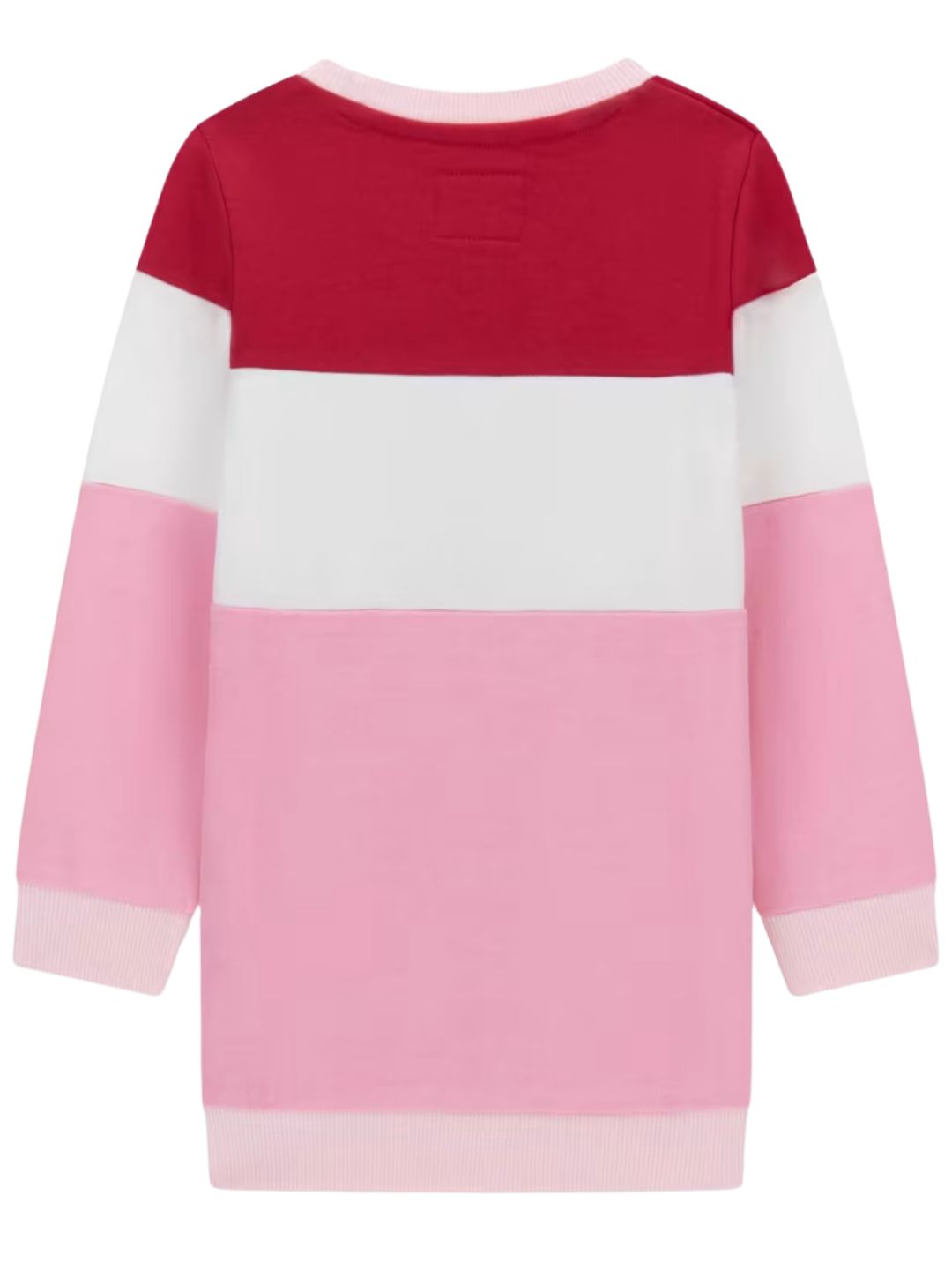 Abito da bambina in cotone con dettagli a contrasto colore K6YK01K3830