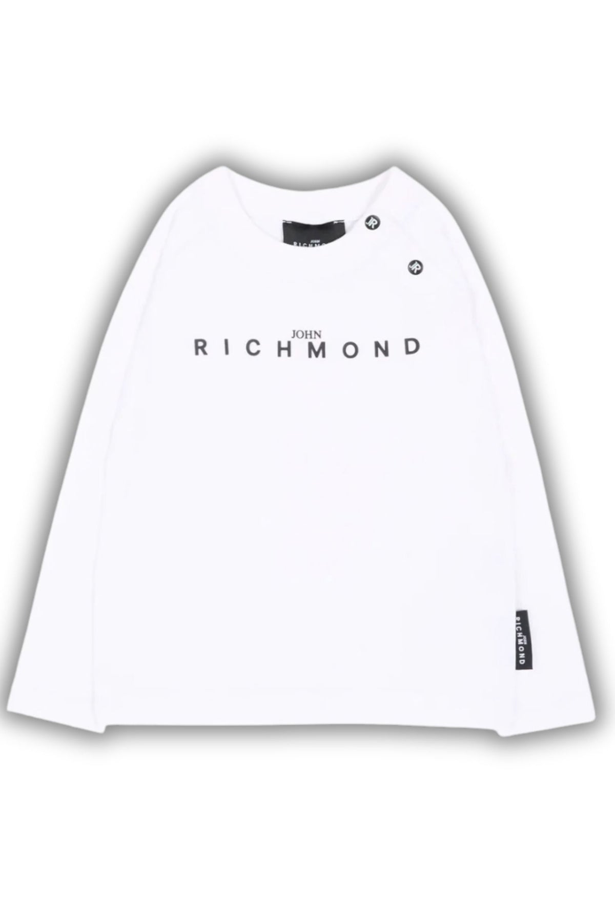 Maglia da neonato in cotone con logo a contrasto colore RIA26006TS