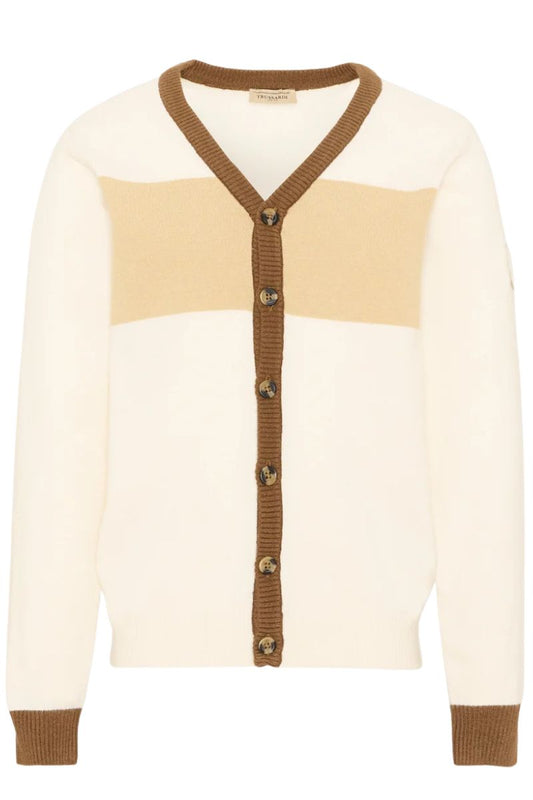 Cardigan da neonato e bambino con inserti a contrasto colore TIA26111CD