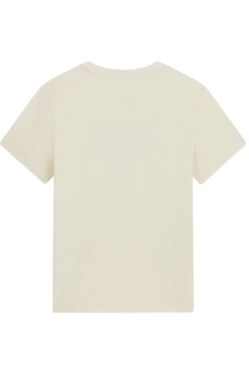 T-shirt girocollo da ragazzo con triangolo loggato stilizzato sul davanti L6RI30I3Z14