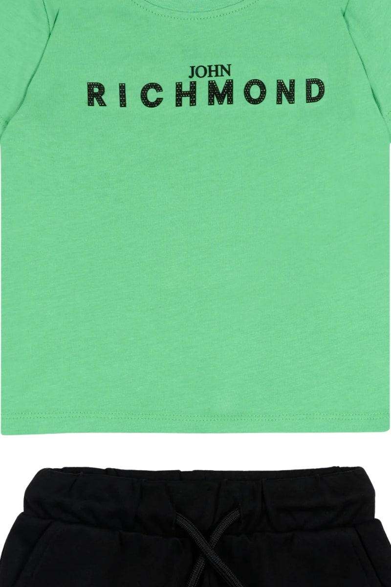 Completo da neonato due pezzi con logo lettering RIP26006CJ