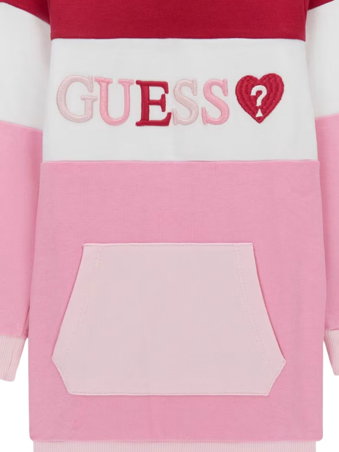 Abito da bambina in cotone con dettagli a contrasto colore K6YK01K3830