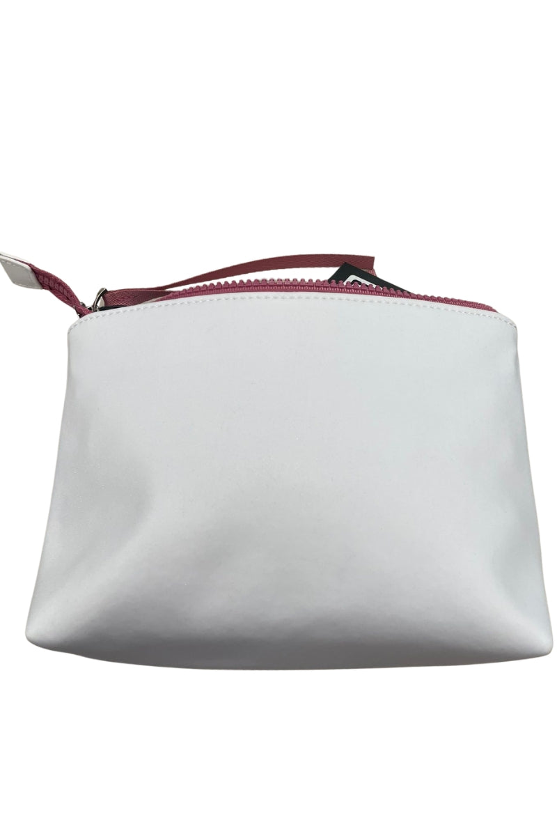 Pochette da ragazzo e ragazza con logo lettering e dettagli a contrasto colore GCKB102