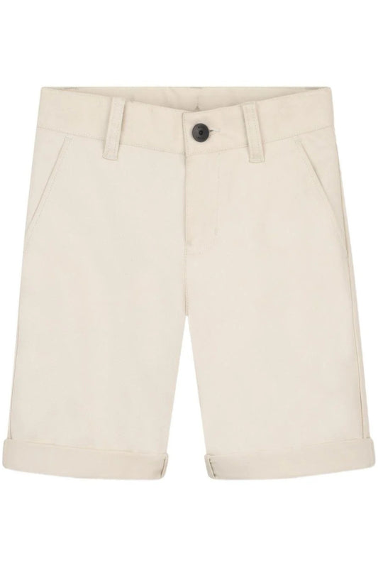 Bermuda da ragazzo in cotone con dettagli a contrasto colore J52921/21C
