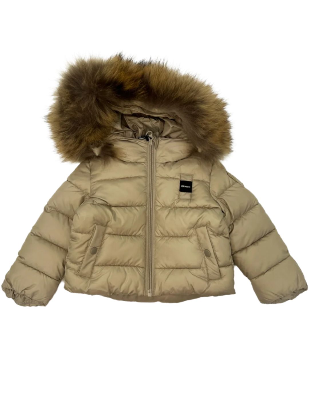 Giubbotto imbottito da neonato e neonata con cappuccio 26WBBXC02302